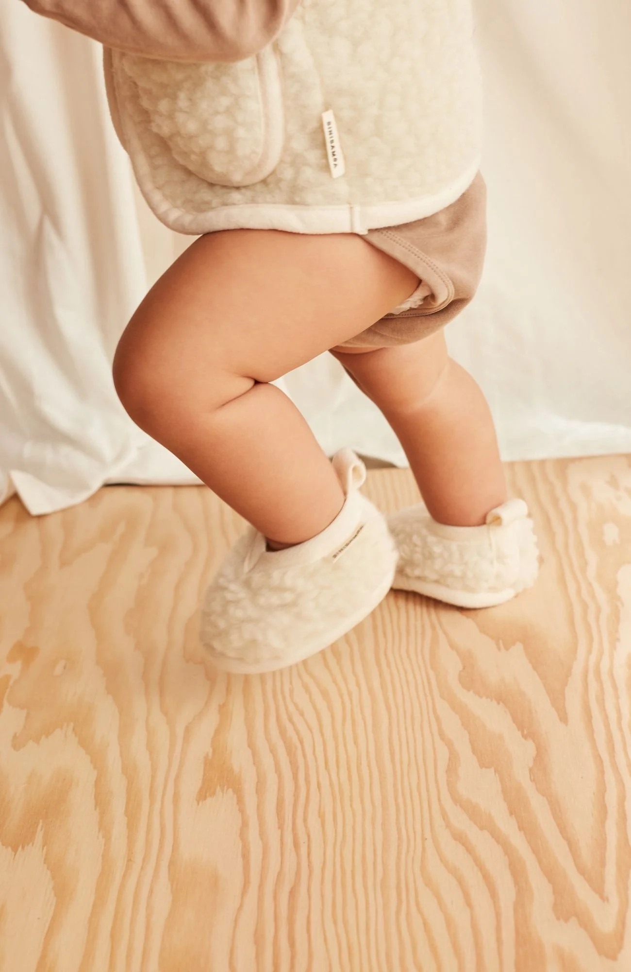 Тапочки для малыша (6-12 месяцев) / Milk Booties (Size M)