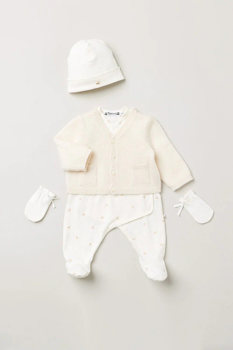 Пижама для новорождённого / Surplice Pajamas (Gold)