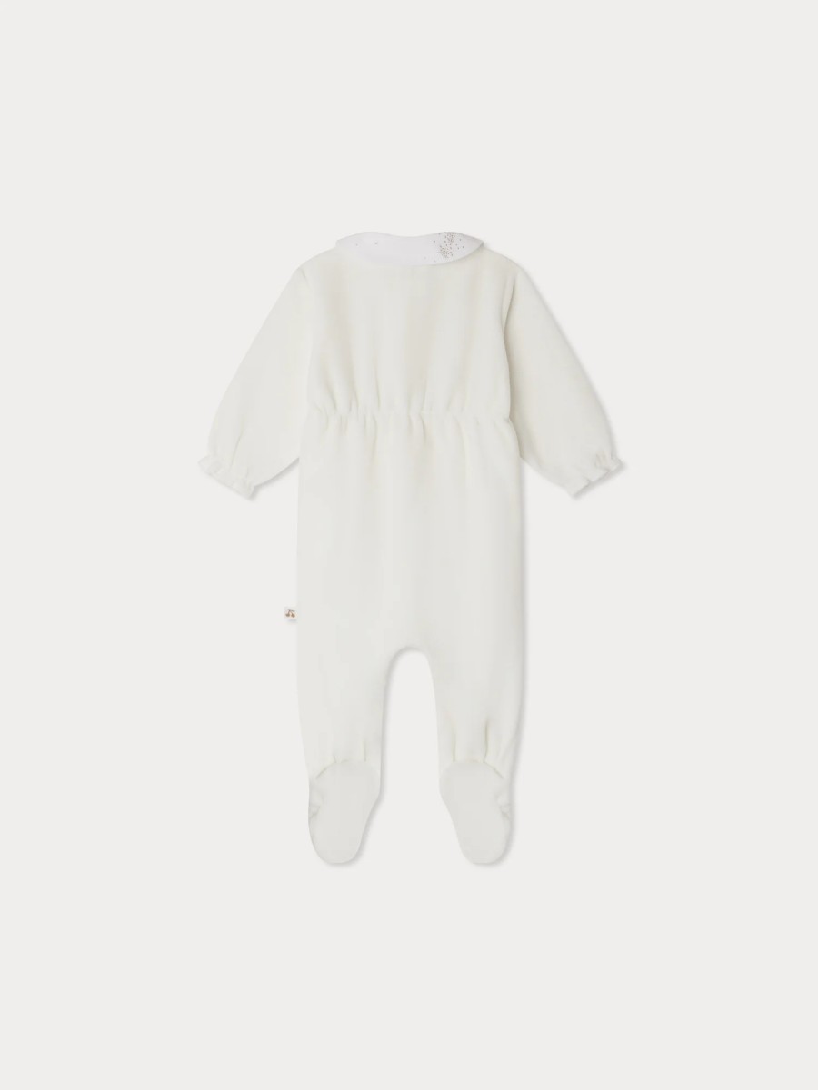 Пижама Tintina из бархата с вышивкой / Velvet Pajamas with embroidered stars and moons