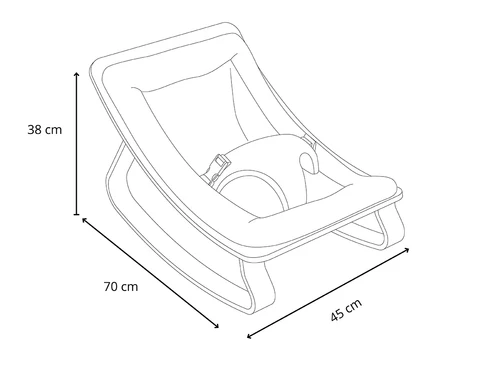 Детский шезлонг LEVO / LEVO Baby Rocker