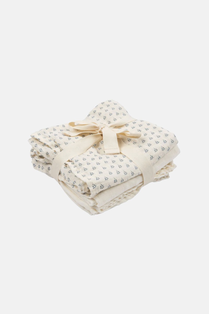 Муслиновые пеленки 3 шт / Bellini Muslin Cloths - punto blu