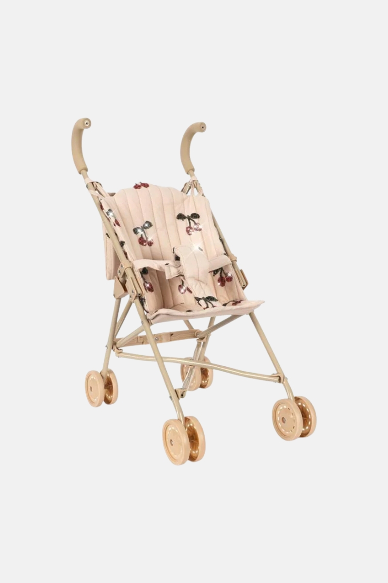 Коляска для кукол с пайетками и вишнями / Doll Stroller Mon Chéri Sequin