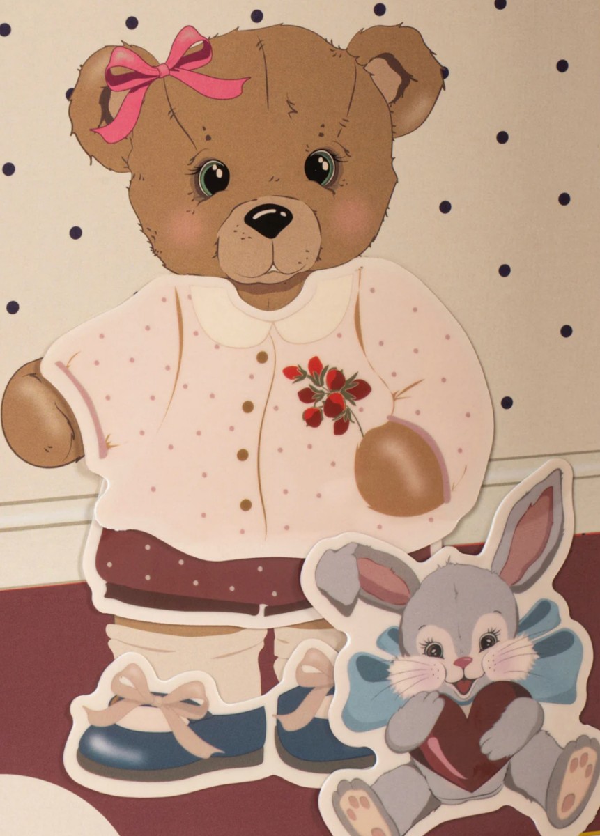 Книга с наклейками - медвежата / My Sticker World Teddy Bears