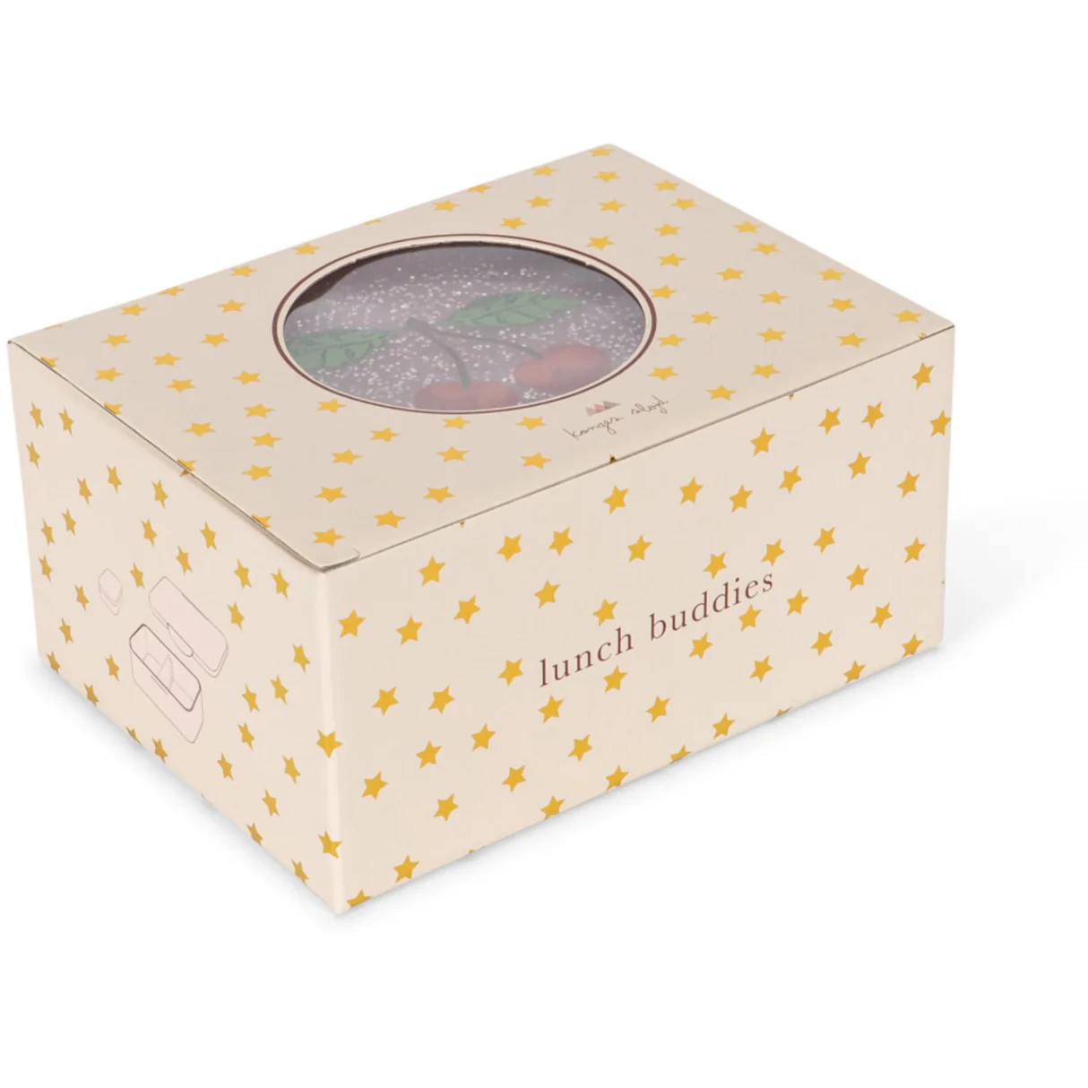 Ланч бокс с разделителем - Cherry Glitter / Lunch Box Cherry Glitter