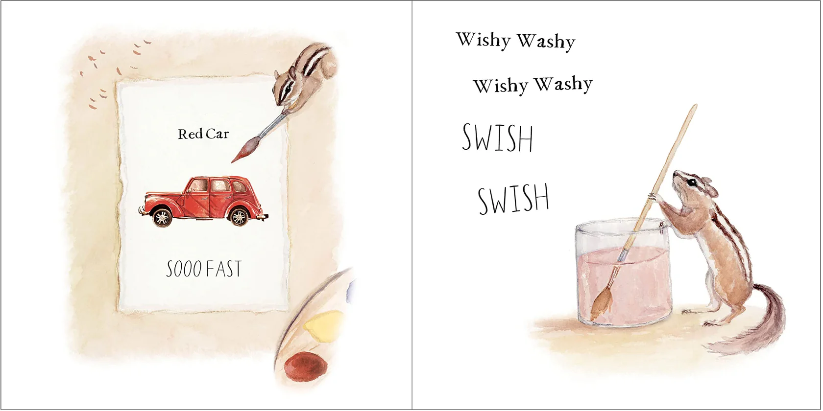 Книга первых слов и цветов / Wishy Washy: A Book of First Words & Colors